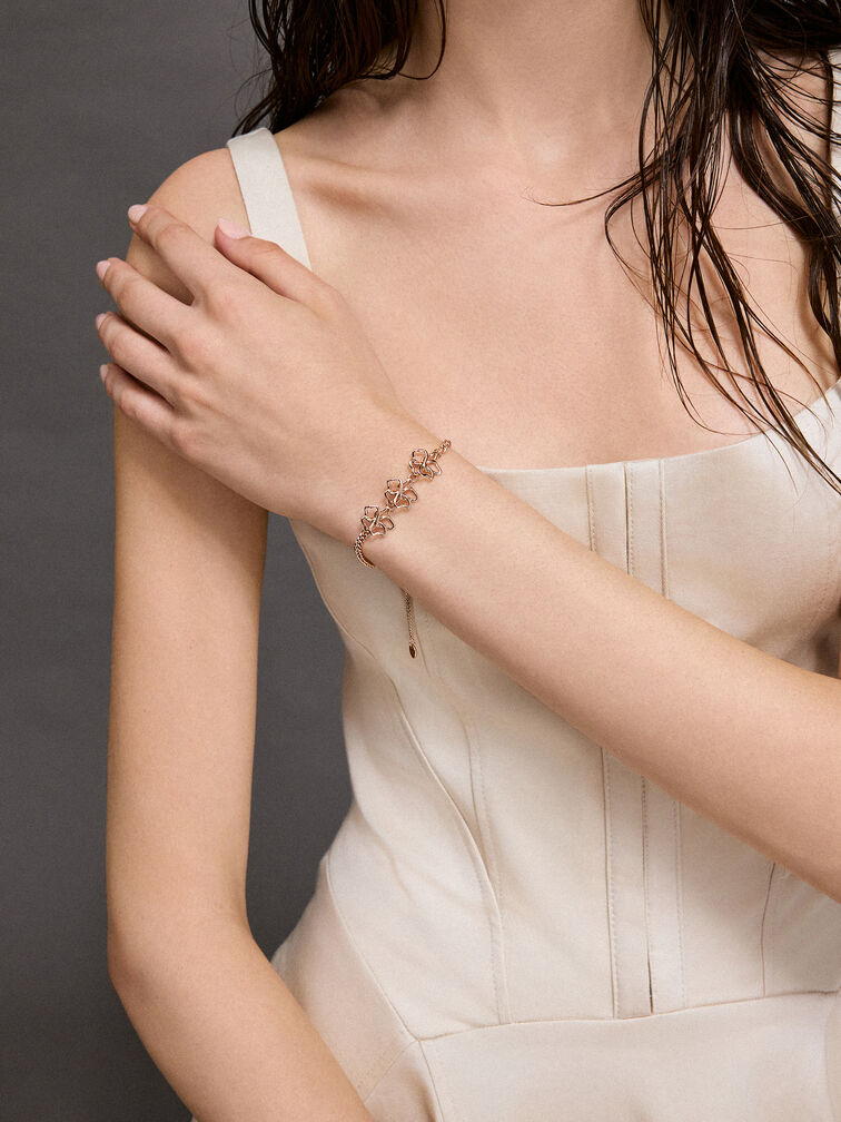 Fernley Flower Bracelet, Rose Gold, hi-res