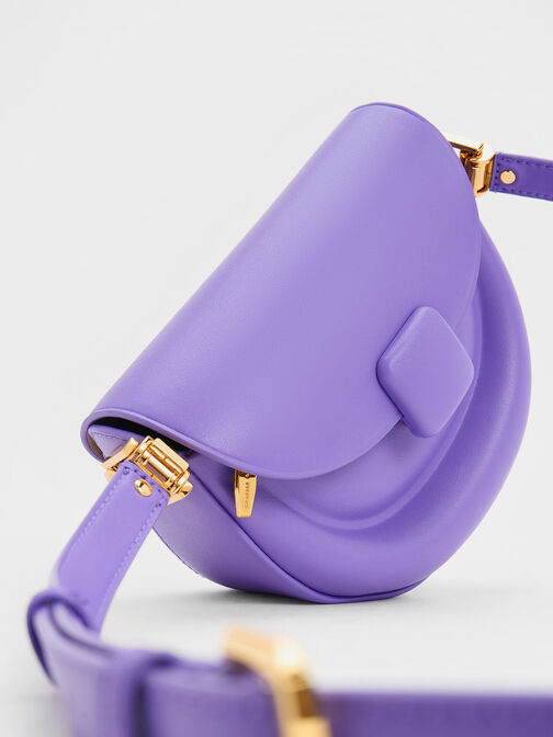 Koa Half-Moon Saddle Bag, Purple, hi-res