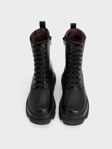 Triana Platform Ankle Boots, Black, hi-res