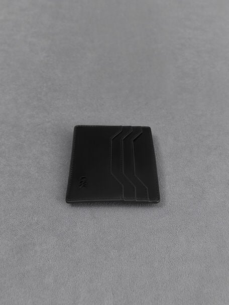 레더 멀티-슬롯 카드 홀더, 블랙, hi-res