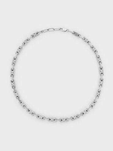 Adalyn Interlocking Necklace, Silver, hi-res