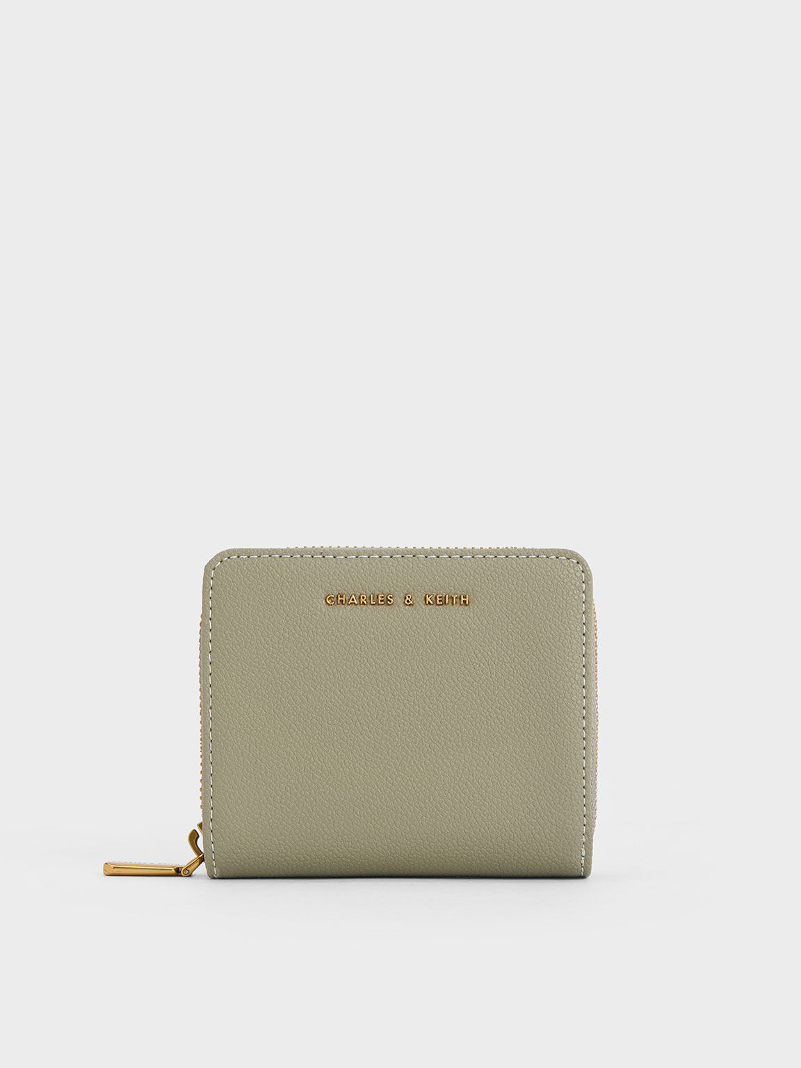 Top zip mini clearance wallet charles and keith