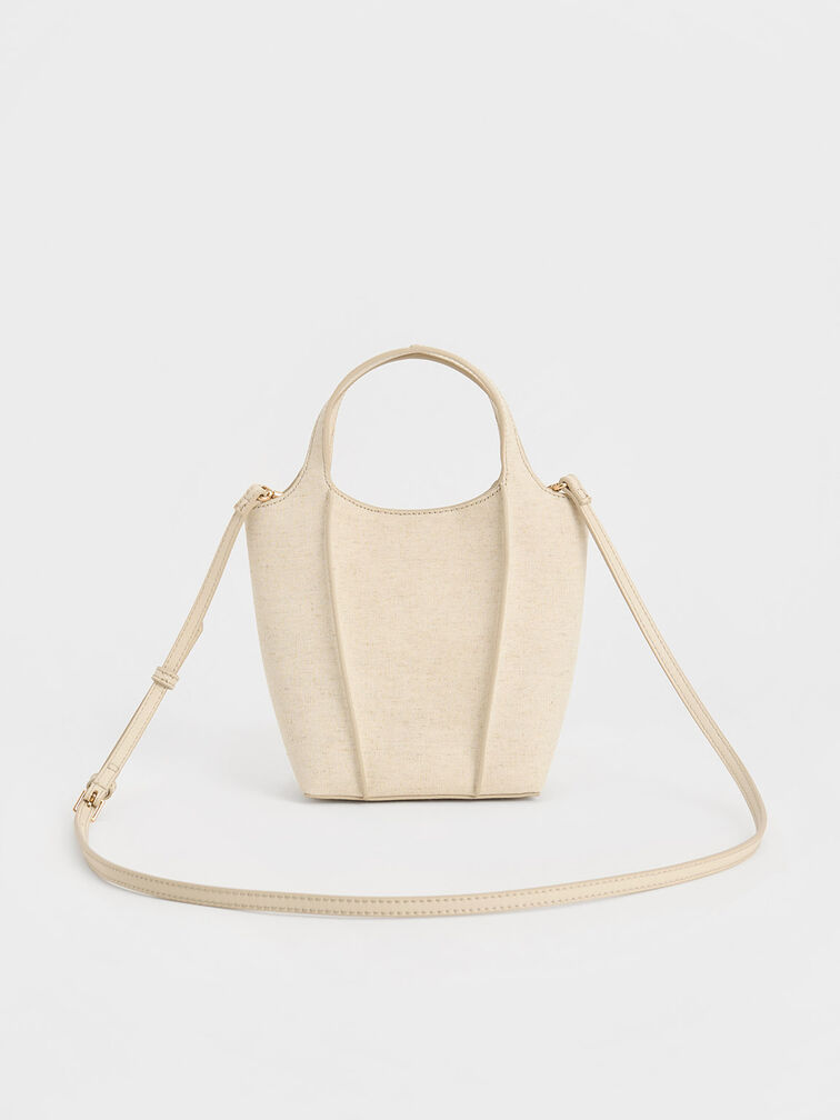 Arlys Linen Tote Bag, Beige, hi-res