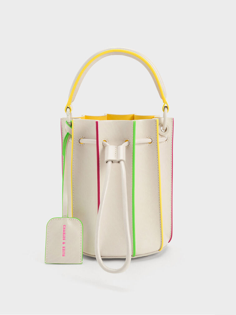 Clove Top Handle Bucket Bag, Chalk, hi-res