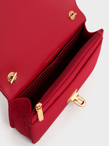 Jacquard Mini Bag, Crimson Red, hi-res