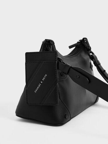 Chain Handle Bag, Ultra-Matte Black, hi-res