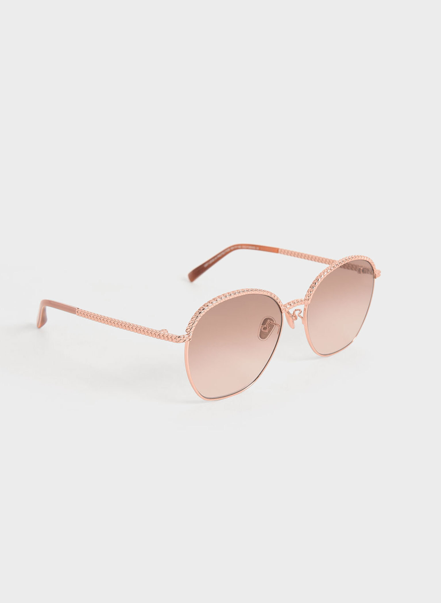 Braided Butterfly Sunglasses, Oro rosa, hi-res