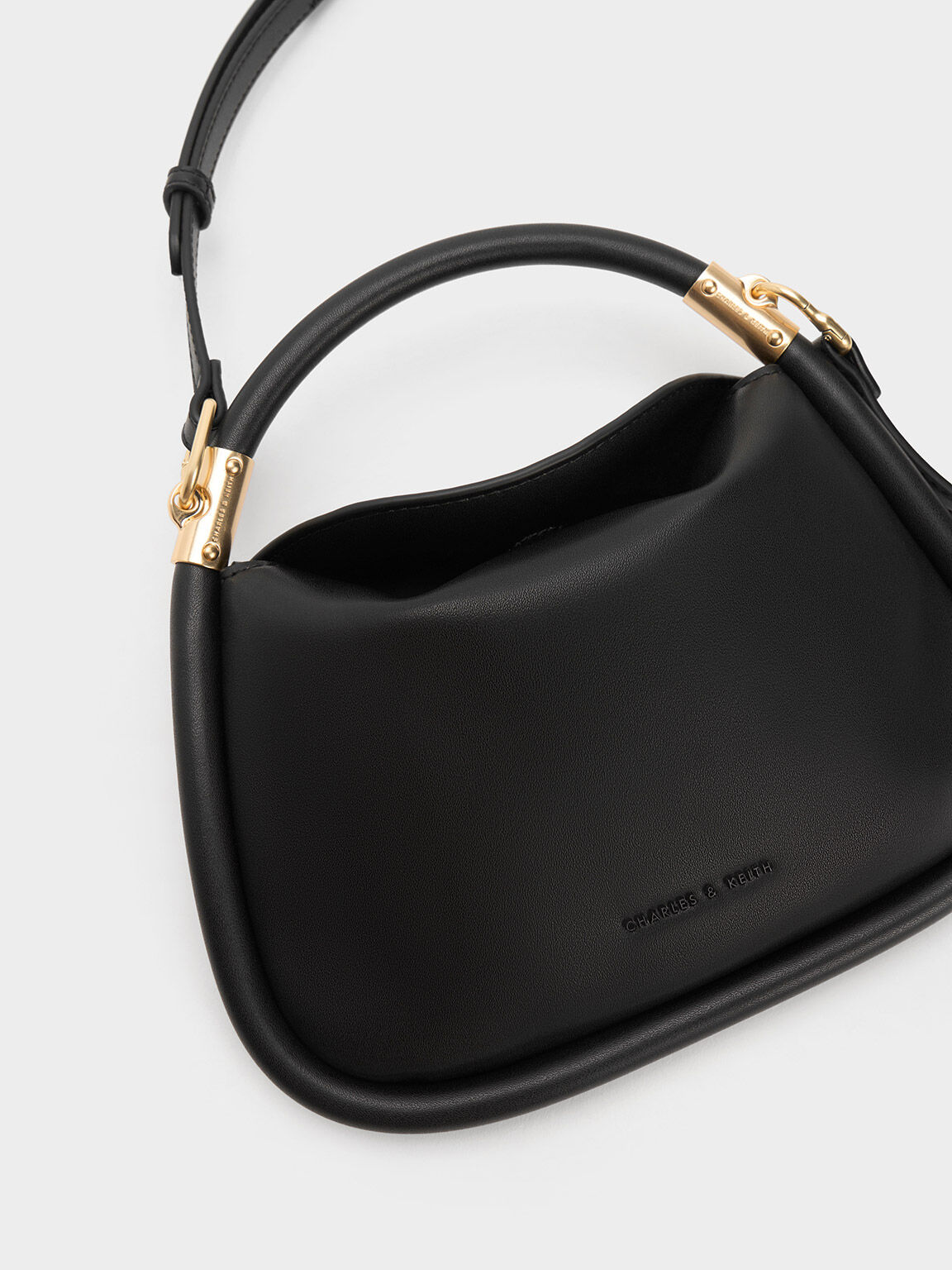 Mini Lara Hobo Bag, Black, hi-res