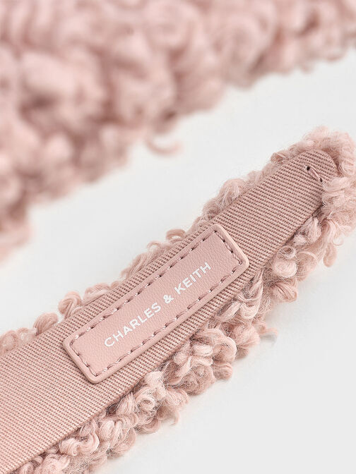 Furry Headband, Pink, hi-res