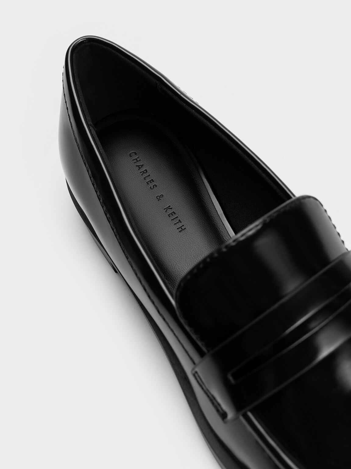 Gray shop penny loafers