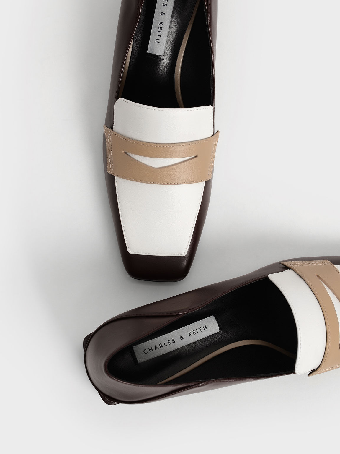 Block Heel Penny Loafers, Multi, hi-res