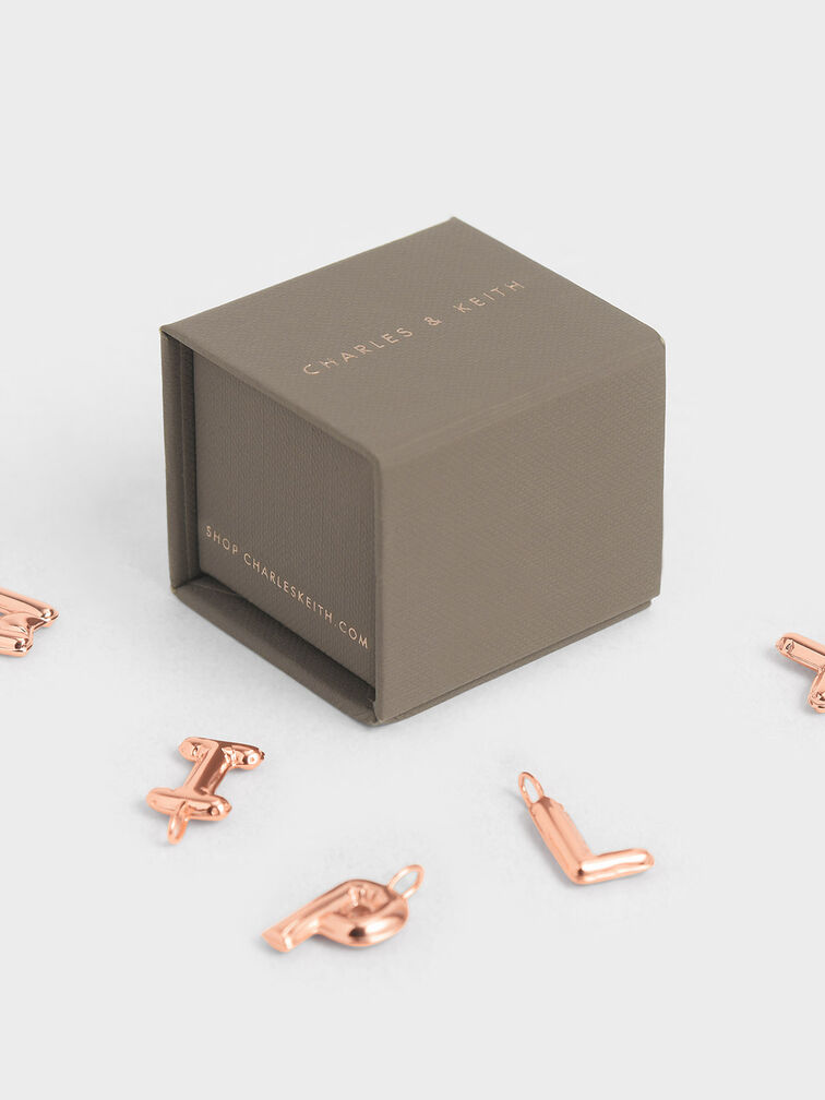 Alphabet 'X' Charm, Rose Gold, hi-res