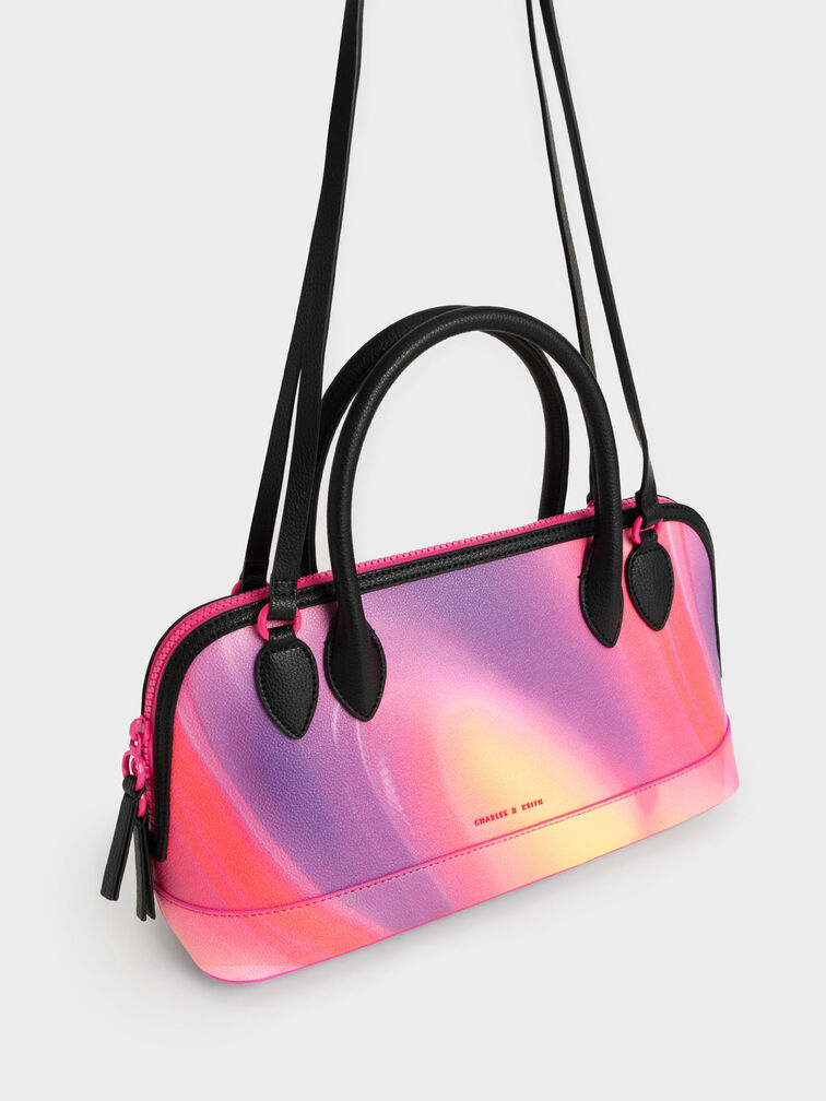 Harmonee Four Handle Tote, Holographic, hi-res