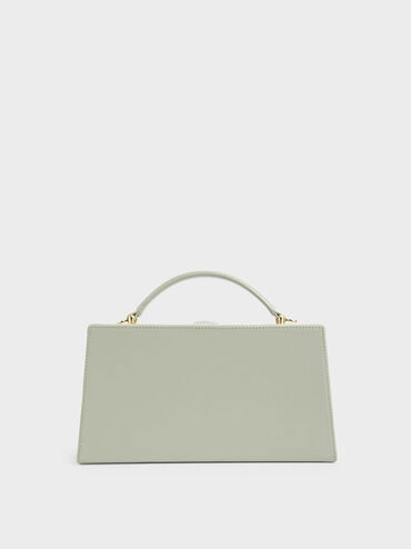 Rectangular Top Handle Bag, Green, hi-res
