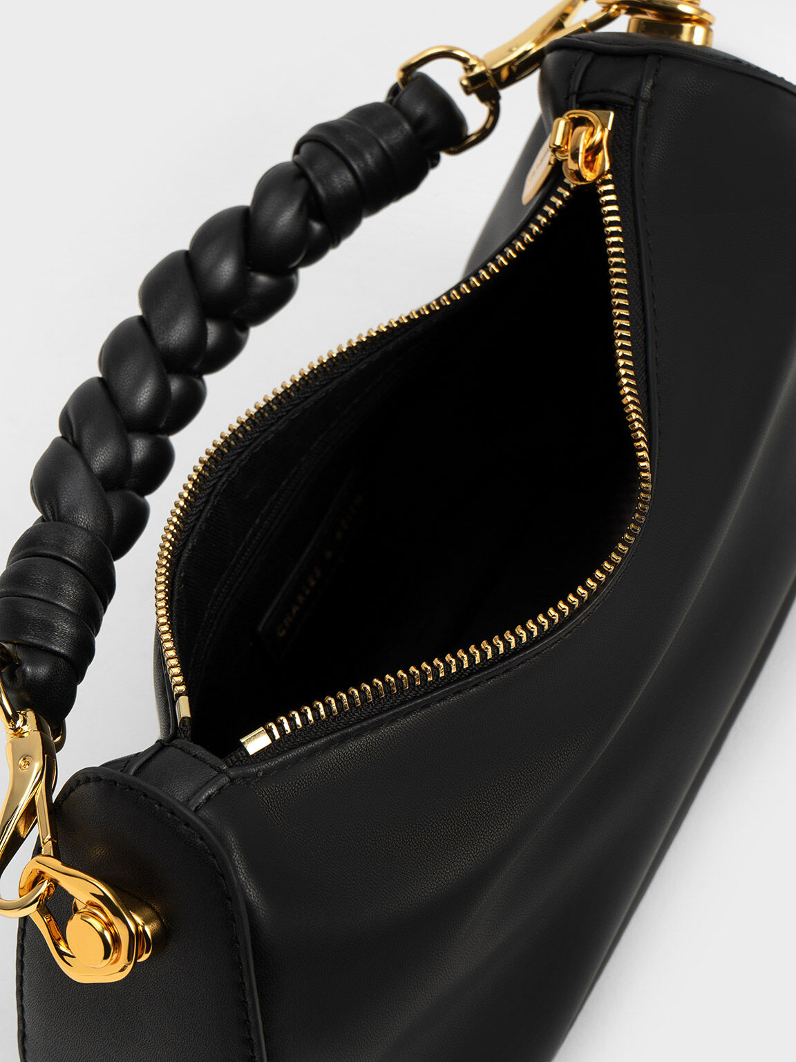 Moira Sculptural Shoulder Bag, Black, hi-res