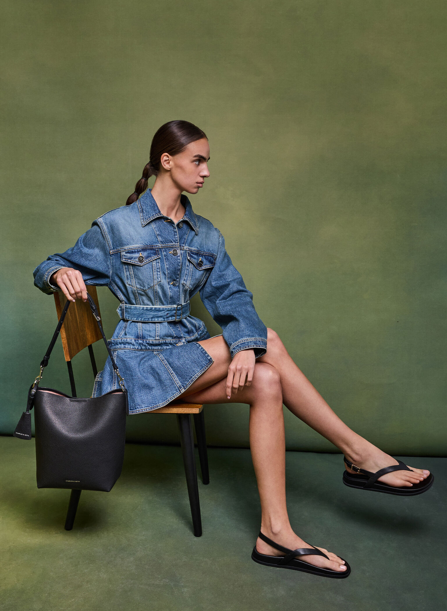 Beryl Bucket Bag, Noir, hi-res