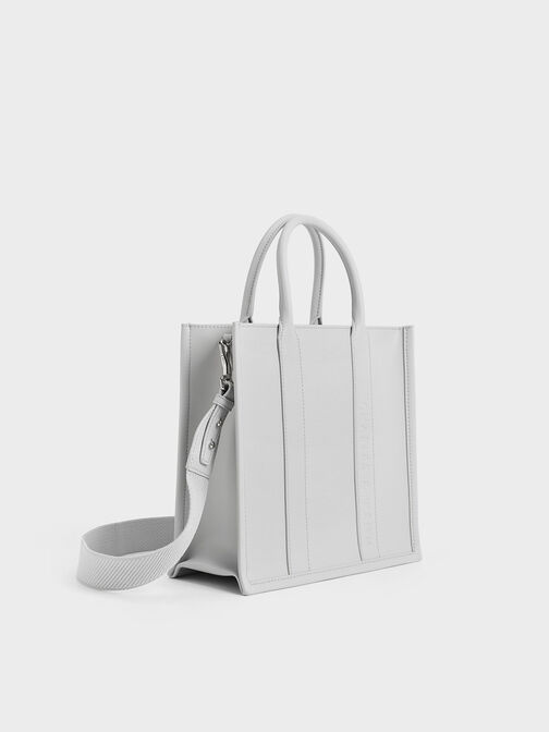 Clover Tote Bag, Grey, hi-res