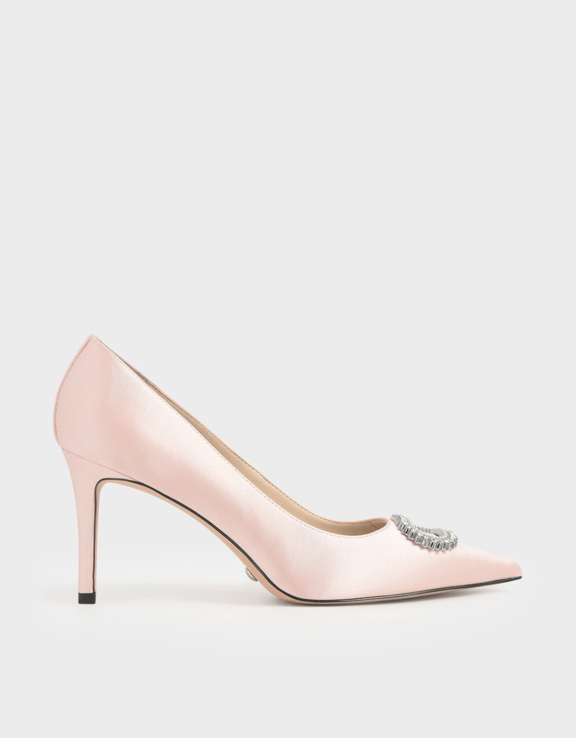 pink satin shoe