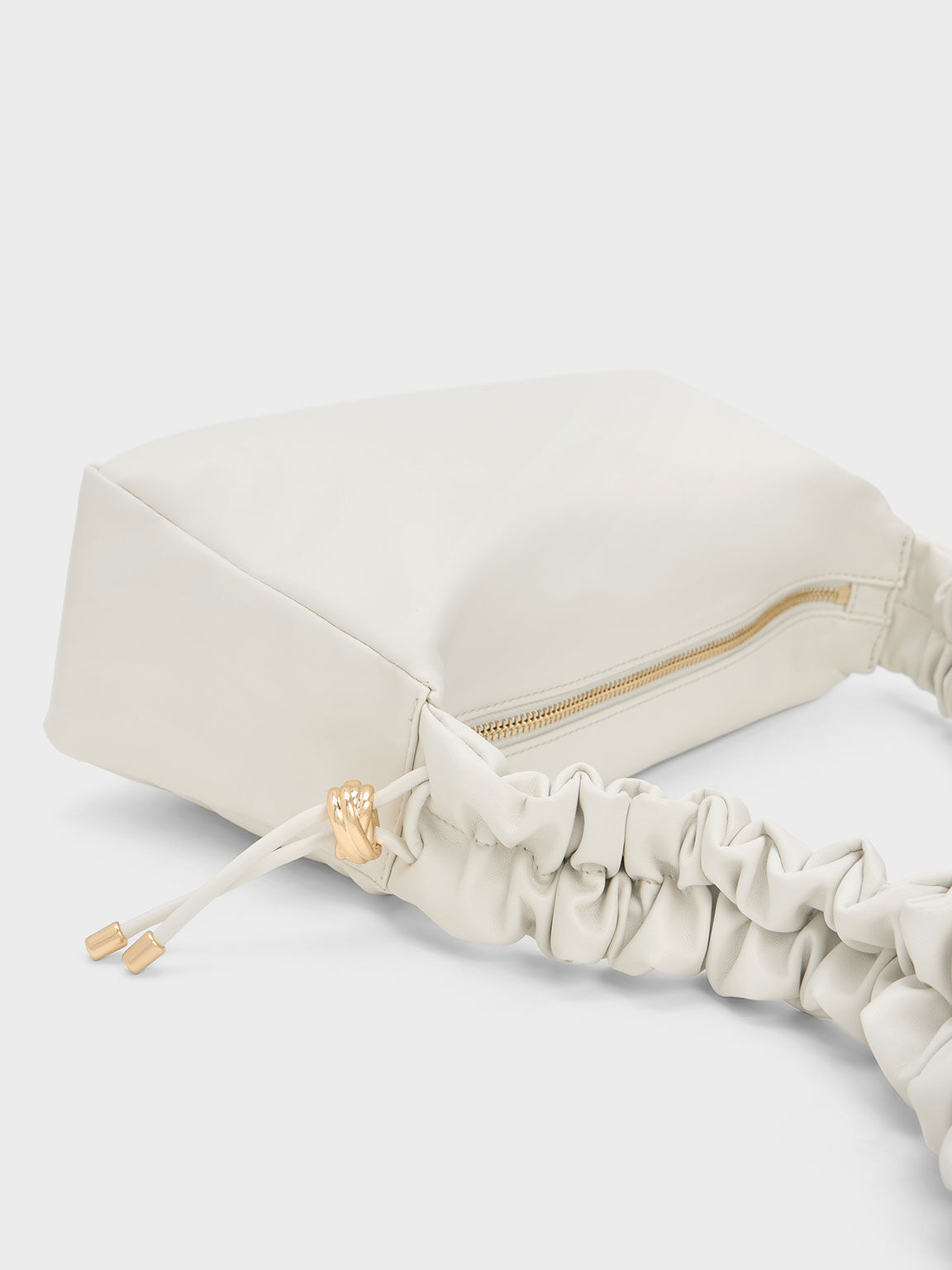 White leather pouch clearance bag