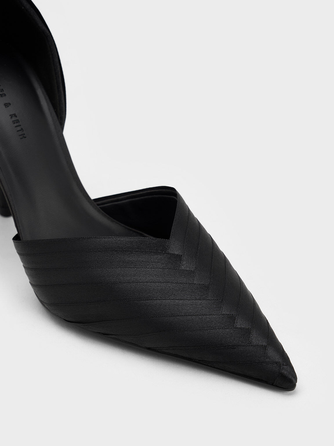 Tie-Around D'Orsay Pumps, Black, hi-res