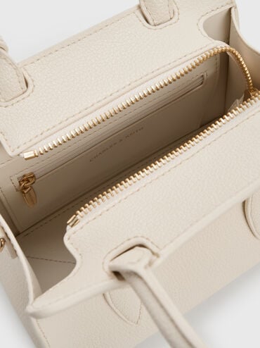 Allyn 小型托特包, 奶油色, hi-res