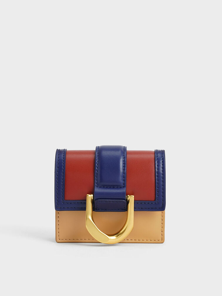Gabine Colour-Block Chain-Link Card Holder, Multi, hi-res