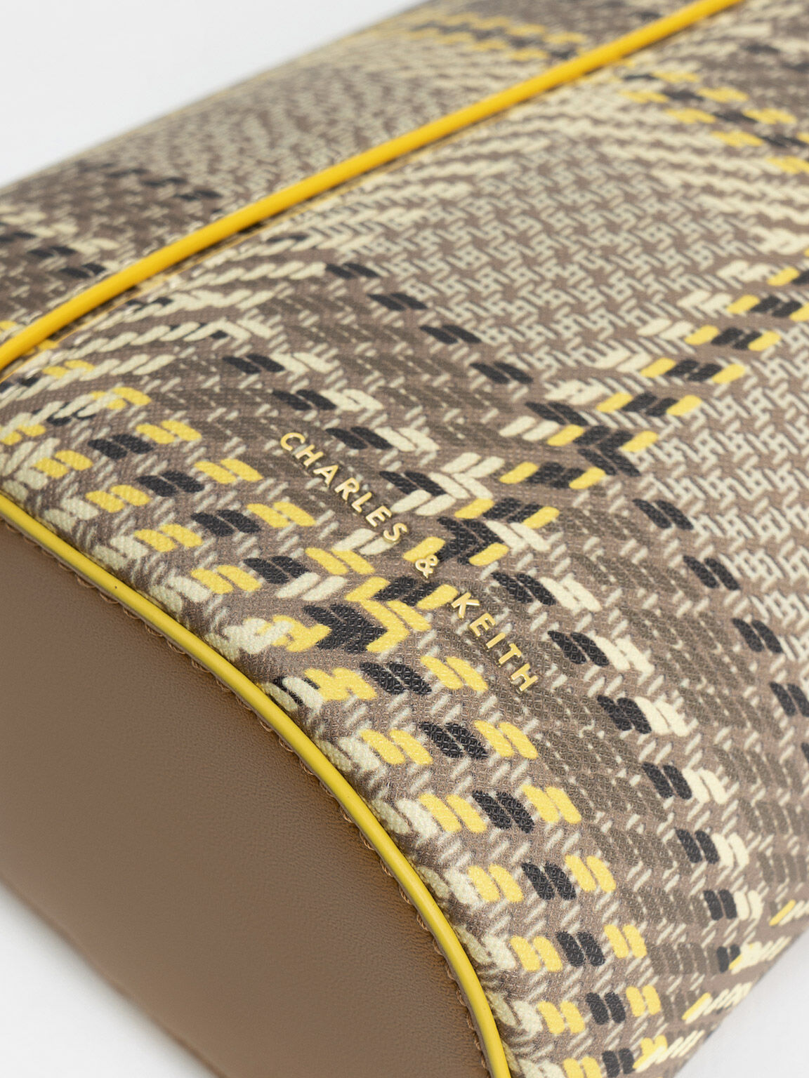 Altea Plaid Bucket Bag, Yellow, hi-res