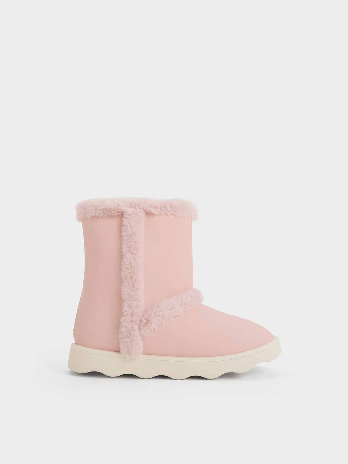 Girls fur trim boots sale