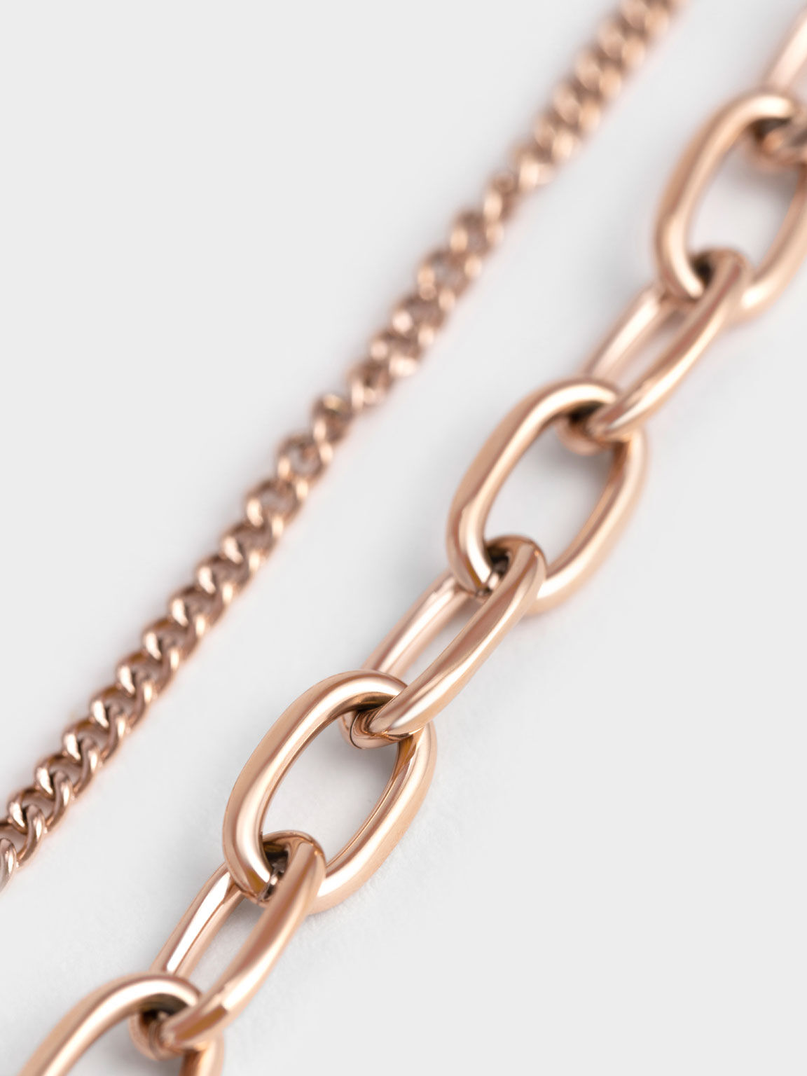 Double Chain Bracelet, Rose Gold, hi-res