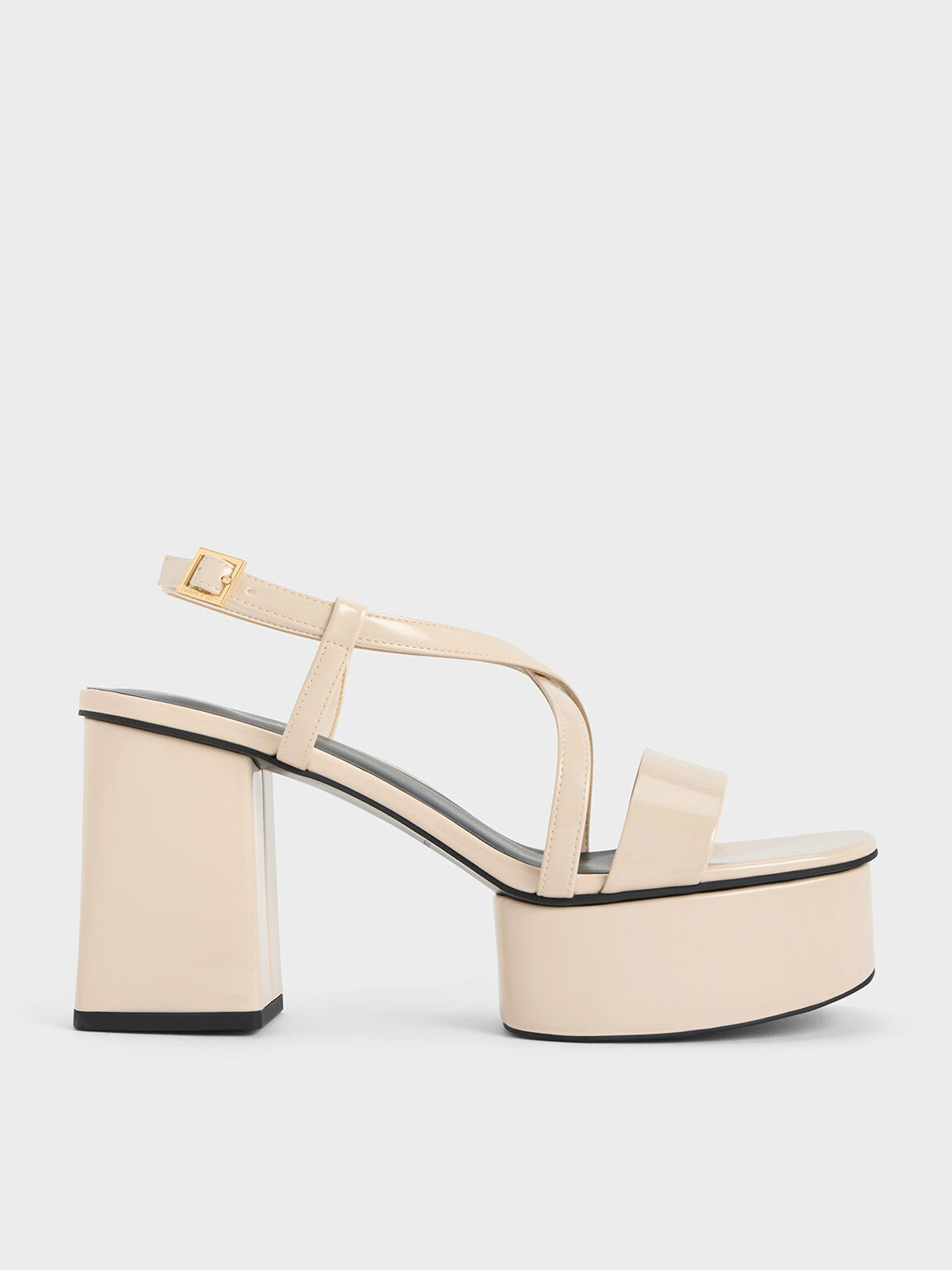 Cream platform sandals online
