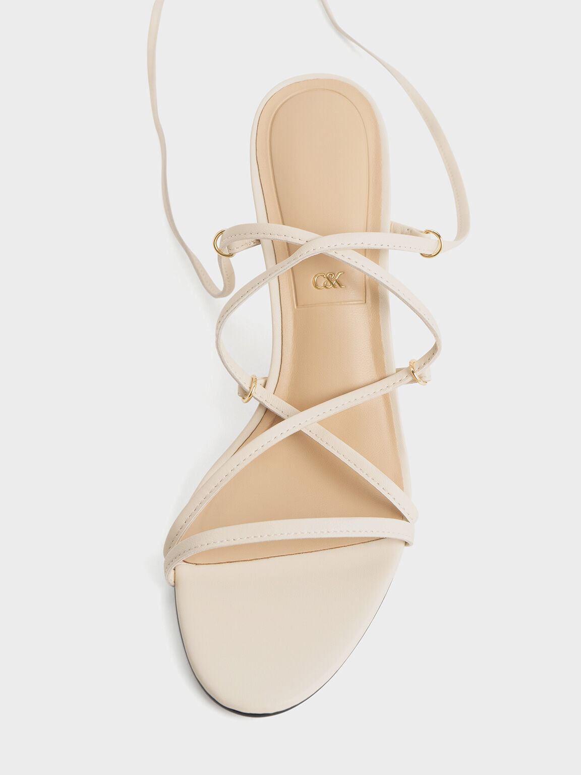 Beige strappy sandals heels discount
