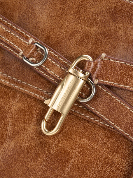 Delfina 大型托特包, 刷舊黃褐, hi-res