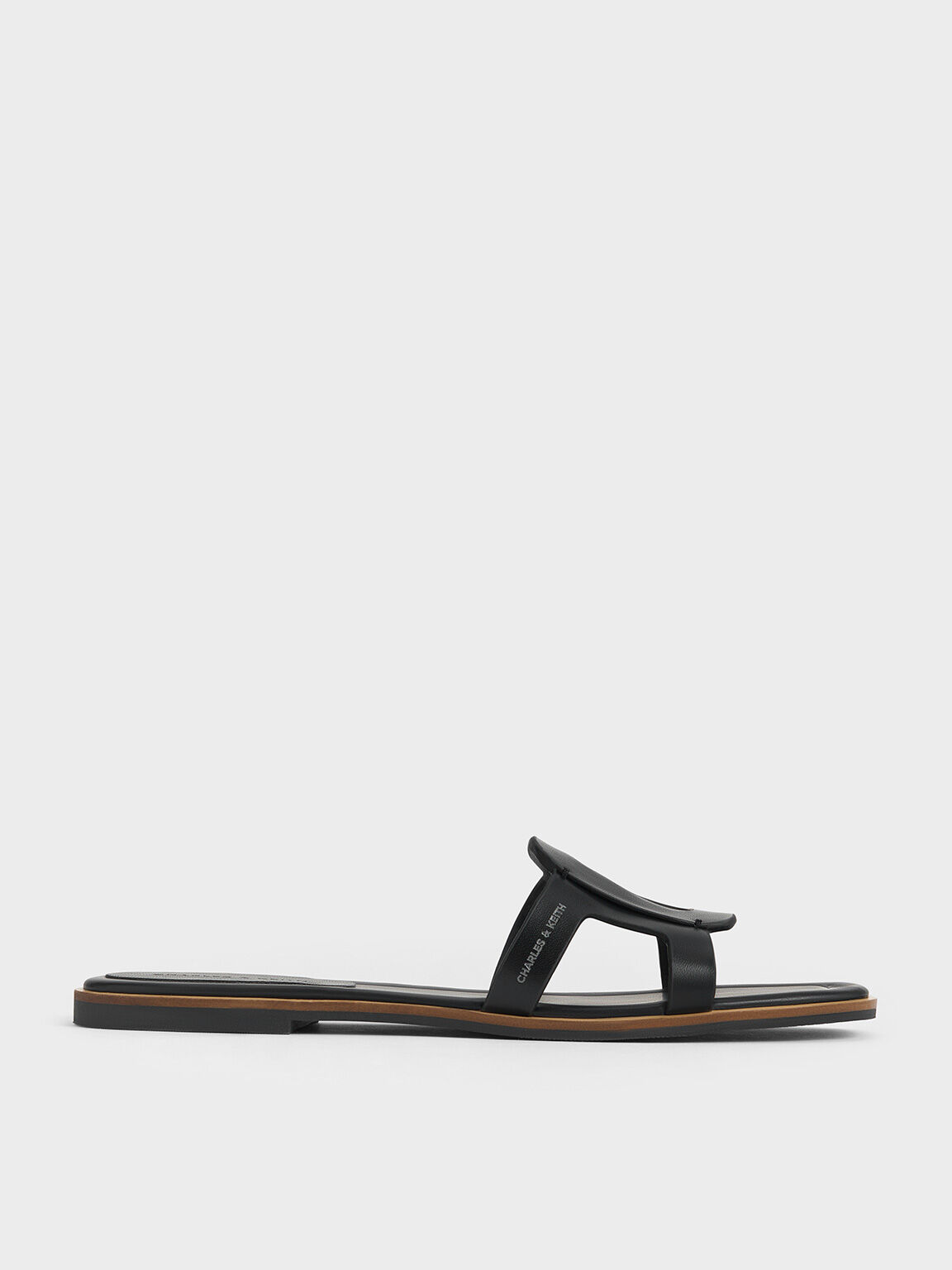 Black cut out sandals outlet