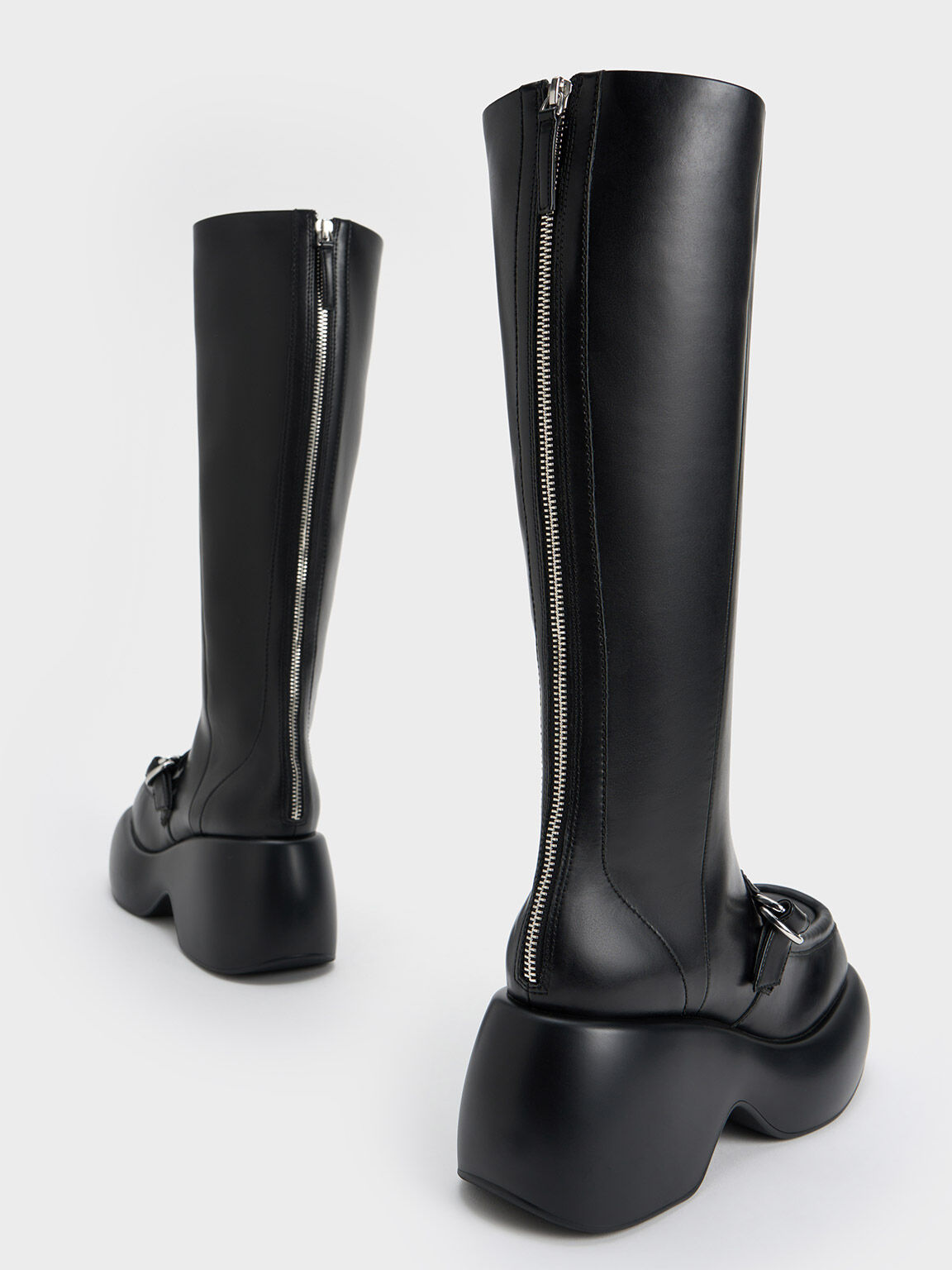 Chunky platform clearance knee high boots