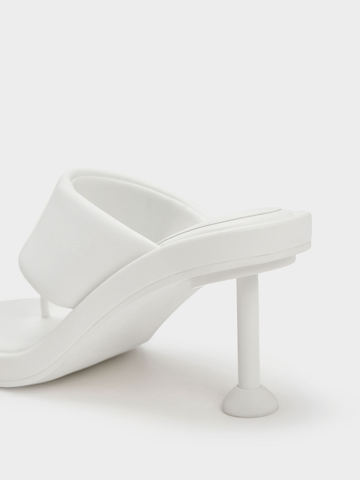 Noemi Spool Heel Sandals, White, hi-res