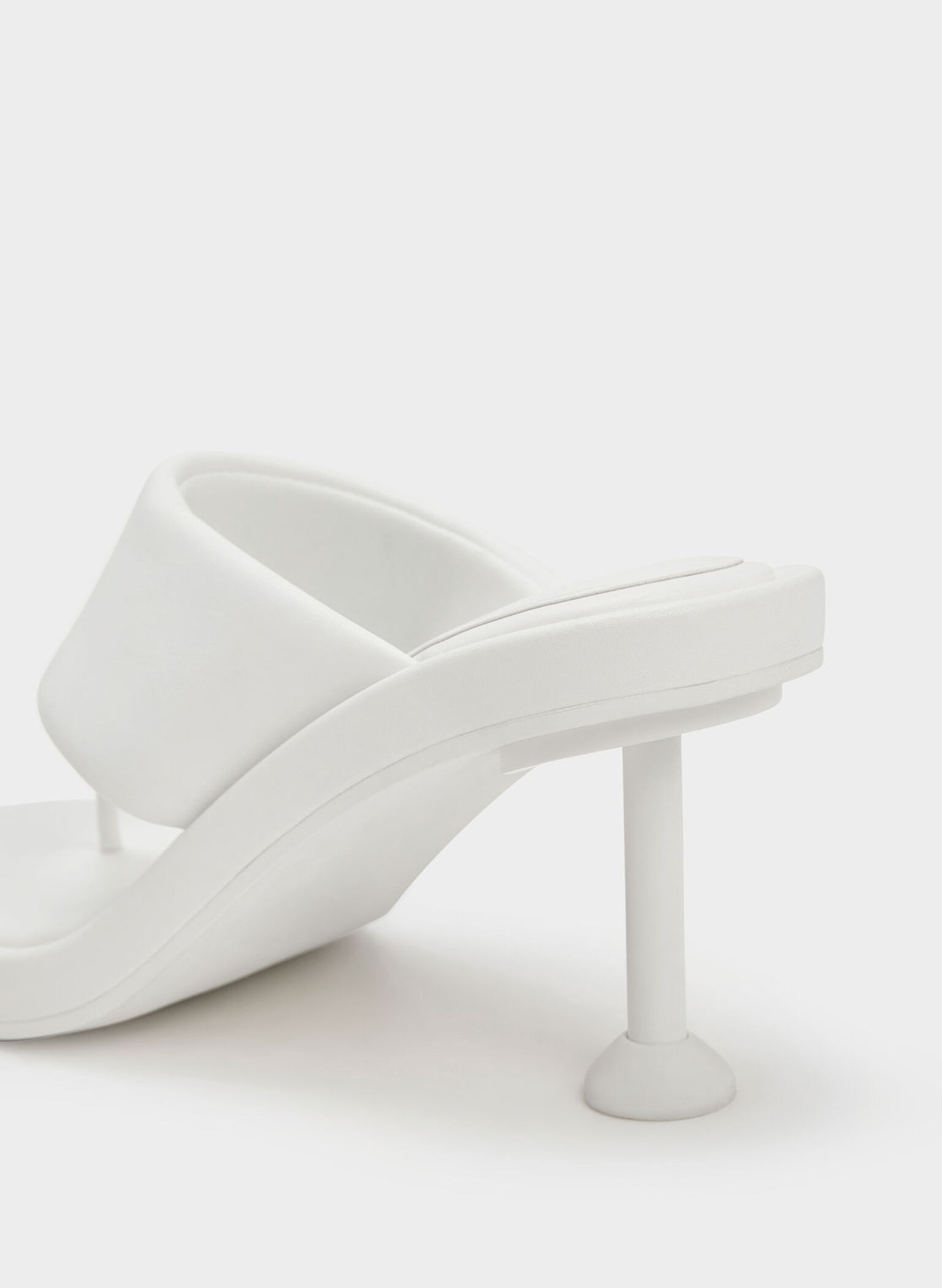 Noemi Spool Heel Sandals, White, hi-res