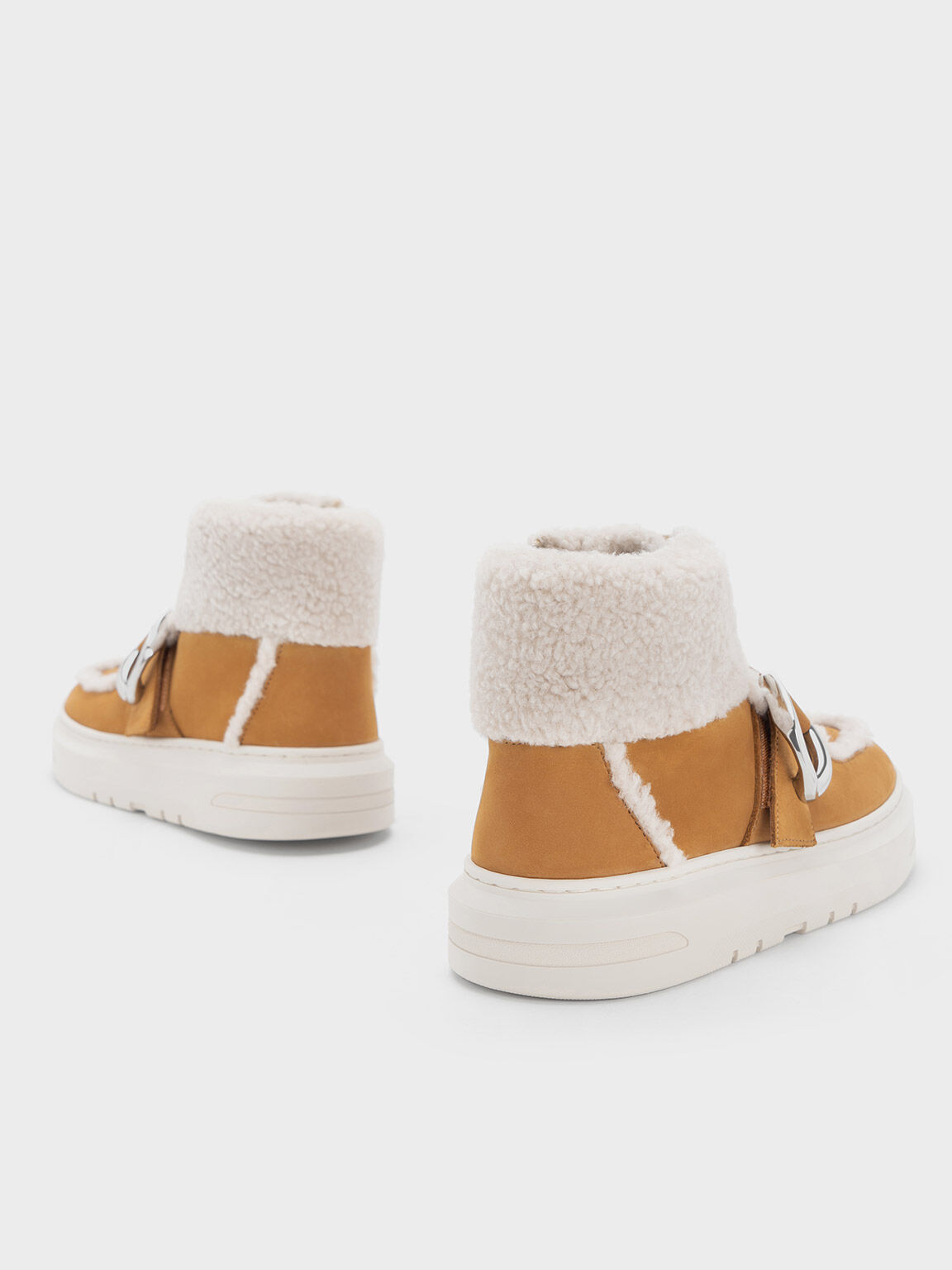 Furry high cheap top sneakers