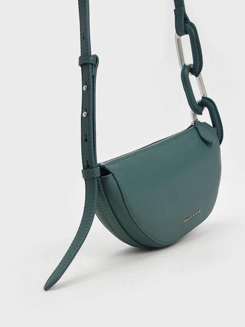 Bolso bandolera Kora, Verde azulado, hi-res