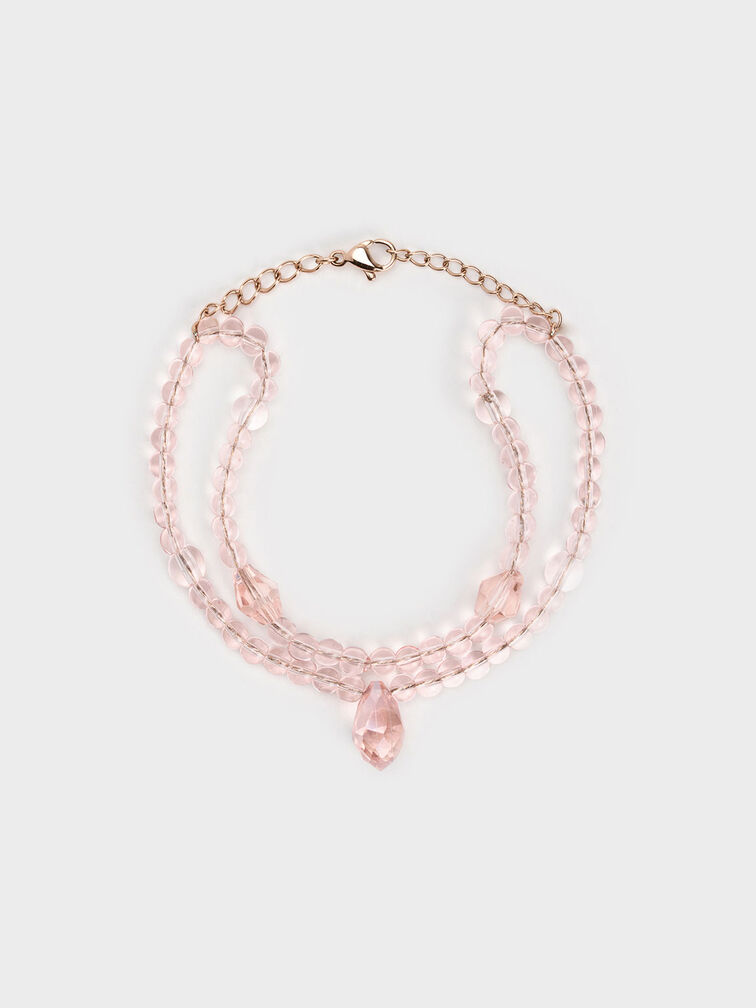 Pulsera Luxem con múltiples cuentas, Oro rosa, hi-res