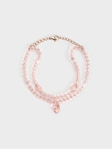 Pulsera Luxem con múltiples cuentas, Oro rosa, hi-res