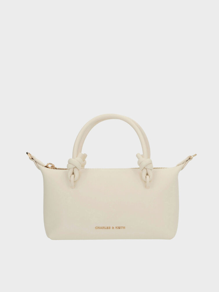 Sammie Knotted-Handle Tote Bag, Cream, hi-res