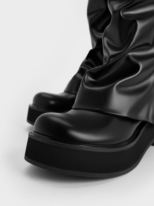Cove Platform Knee-High Boots, Black, hi-res