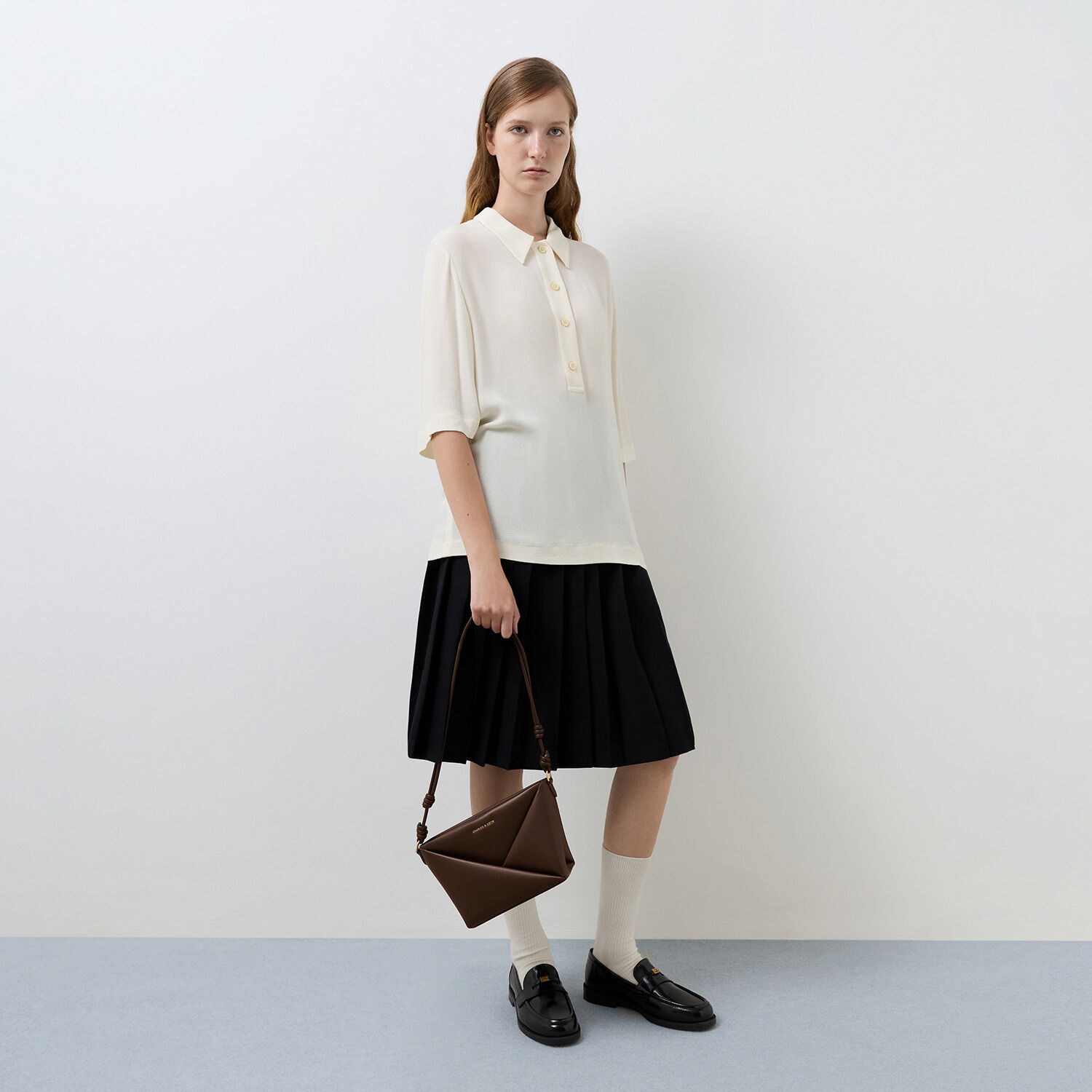 Espresso Brown Midori Geometric Crossbody Bag - Espresso Brown