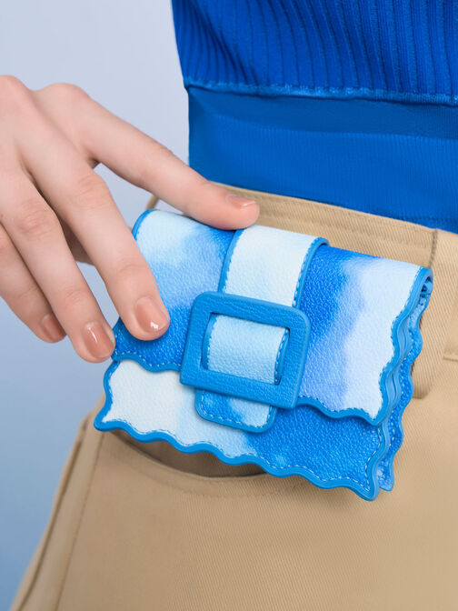 Waverly Cloud-Print Scallop-Trim Mini Bag, Multi, hi-res
