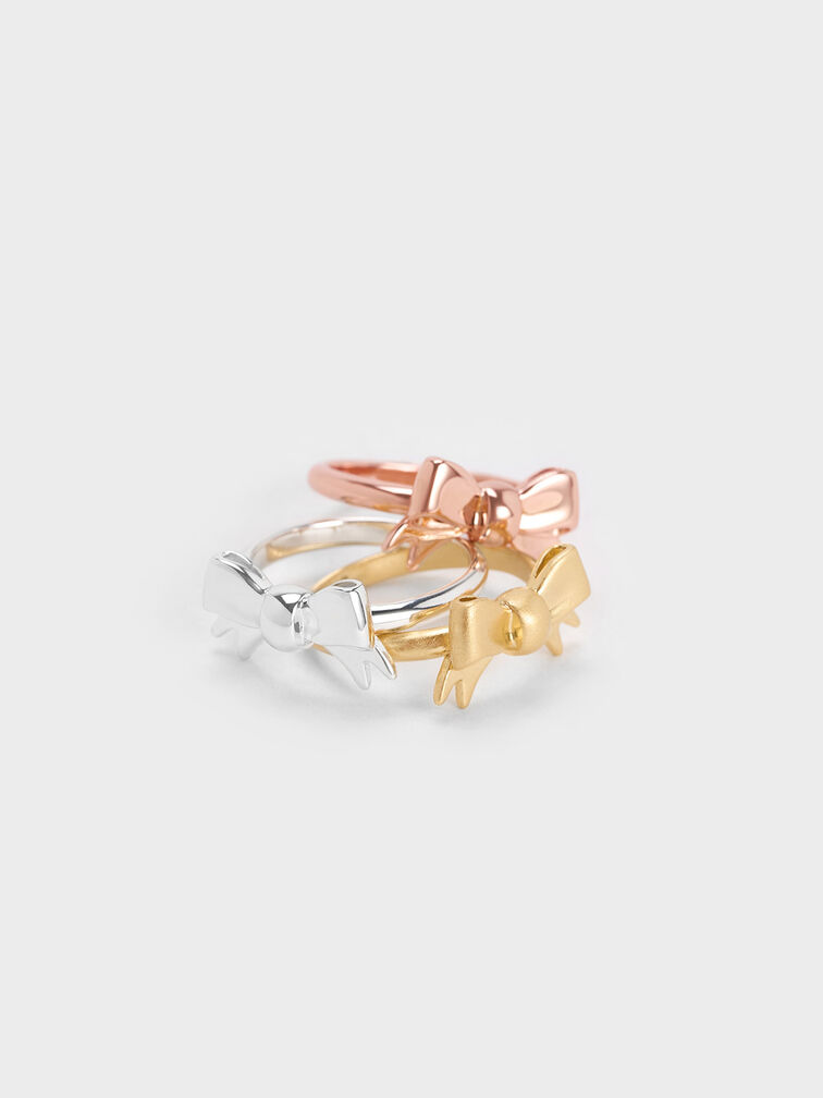 Paige Ribbon Ring, Rose Gold, hi-res