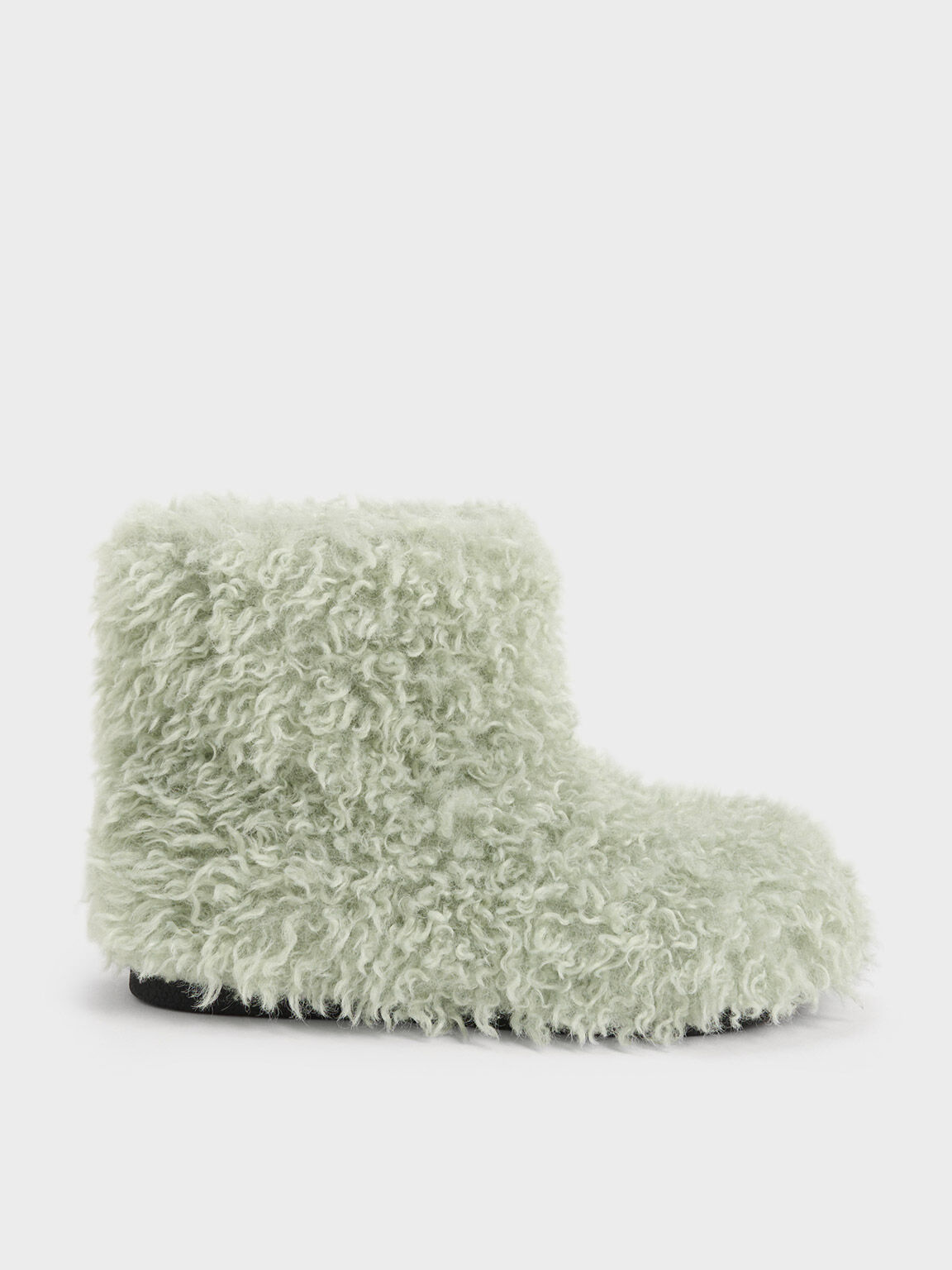 Green furry clearance boots