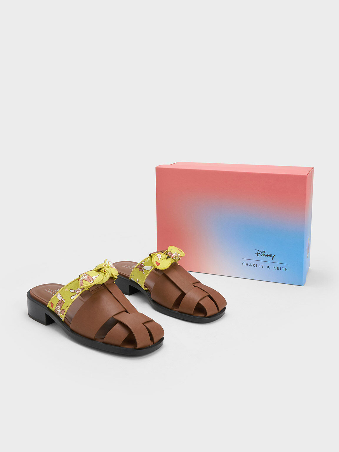Judy Hopps Interwoven Knotted Mules, Brown, hi-res