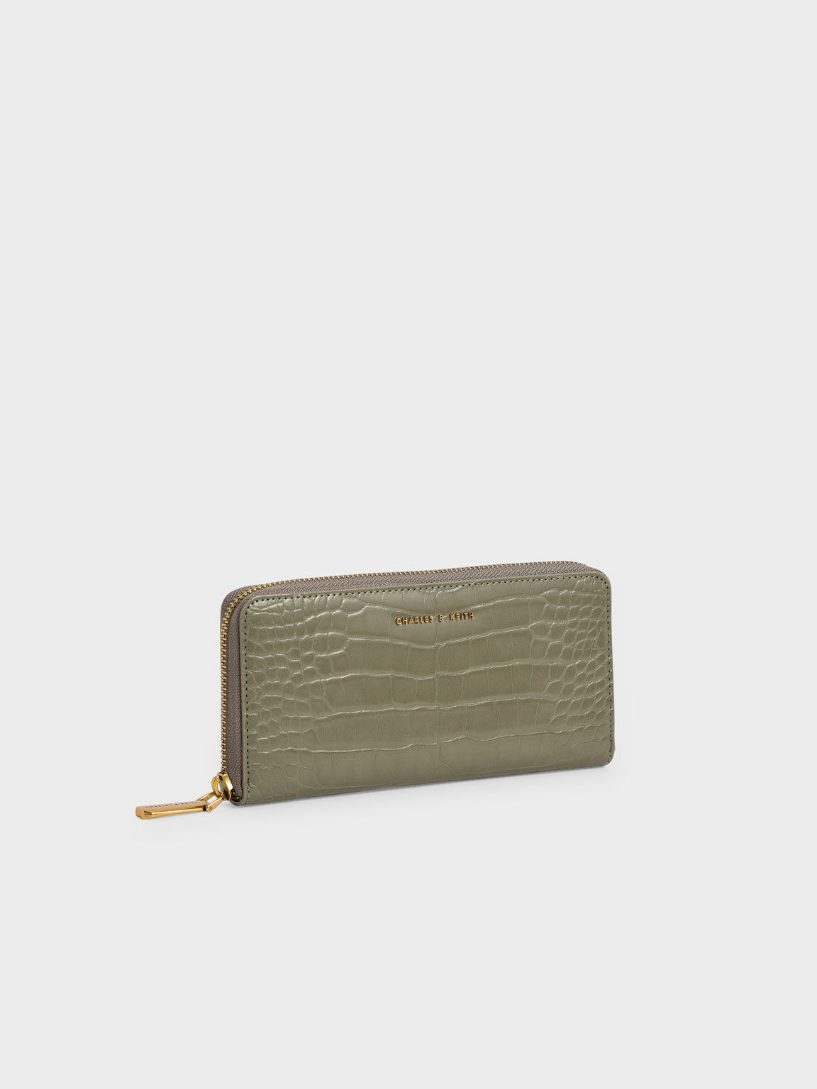 Charles and keith croc sales effect mini long wallet