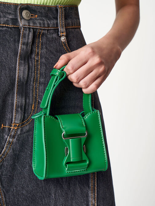 Ivy Top Handle Mini Bag, Green, hi-res