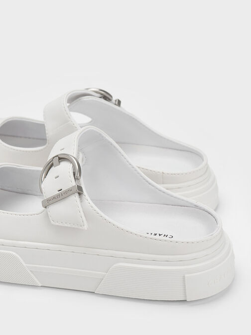 Zapatillas Deportivas Slip-On con Hebilla, Blanco, hi-res